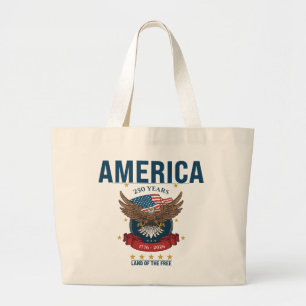 Amerika 250 år patriotisk jubileum örn jumbo tygkasse