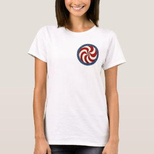 Amerika 250 år patriotisk virvelmärke Retro Ame T Shirt