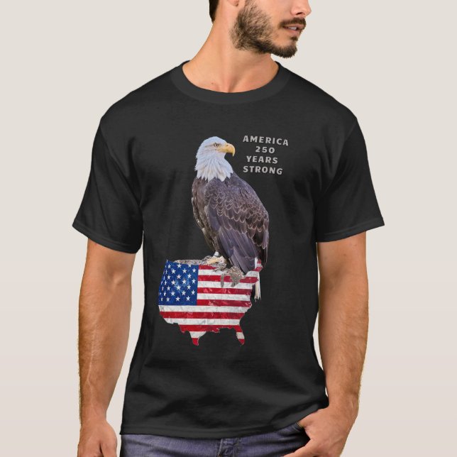 Amerika 250 år Stark T Shirt (Framsida)