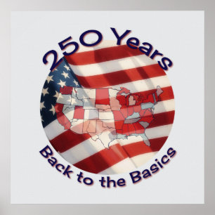 Amerika 250 Års Firande Affisch