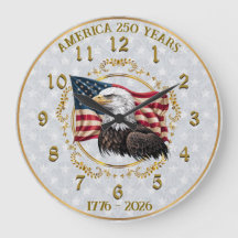 Amerika 250-årsdagen av America Wall Clock