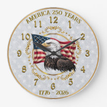 Amerika 250-årsdagen av America Wall Clock