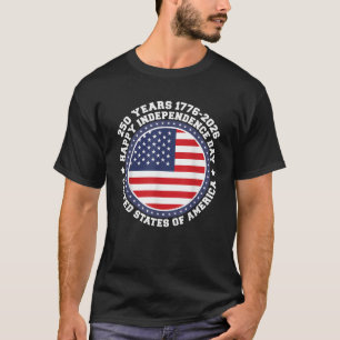 Amerika 250-årsjubileum 2026 Sedan 1776 Förenta st T Shirt