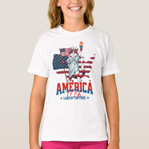 Amerika 250-årsjubileum Patriotisk Katt T Shirt