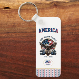 Amerika 250-årsjubileum Patriotisk Nyckelring