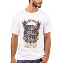 Amerika 250-årsjubileum T-shirt 1776 Frihet