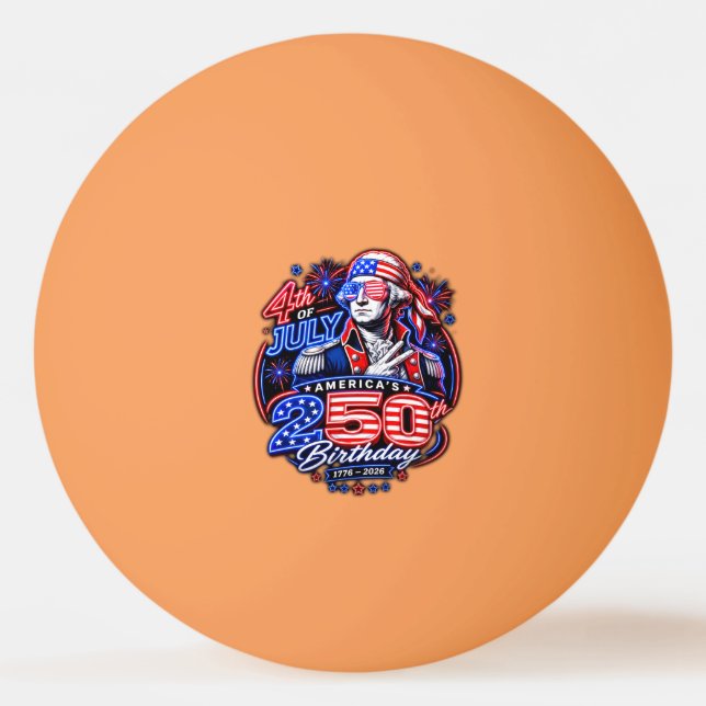 Amerika 250 Deuce Pingisboll (Framsidan)