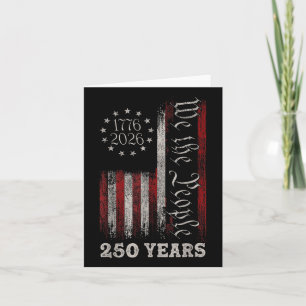 Amerika, 250:e födelsedagen, USA, Flagga 250 år Kort