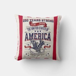 Amerika 250 Fjärde juli USA Kudde