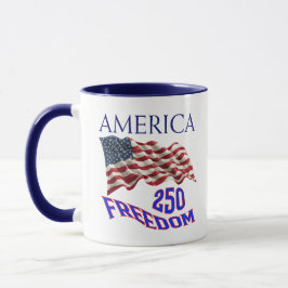 AMERIKA 250 FRIHET MUGG