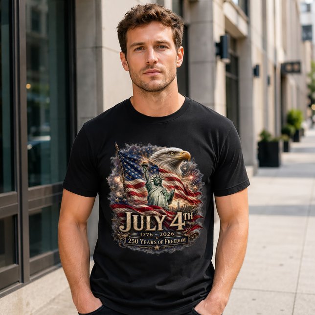Amerika 250 Frihetörn 4 juli T Shirt (Skapare uppladdad)