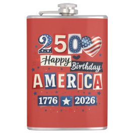 Amerika 250 Glad födelsedag | 4 juli 2026 Fickplunta