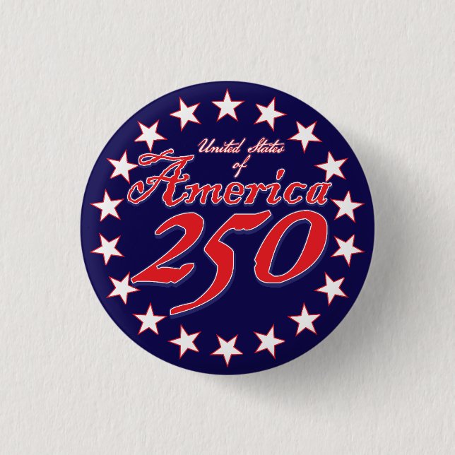 Amerika 250 knapp (Framsida)