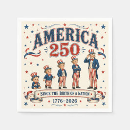 Amerika 250 pappersservett