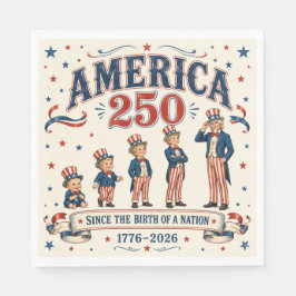 Amerika 250 pappersservett
