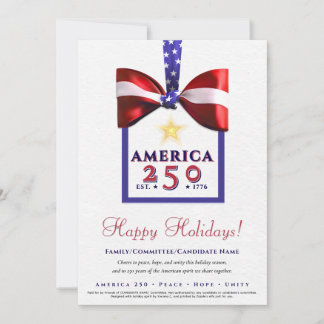 Amerika 250 Patriotic 2026 Calendar Kampanj Julkort