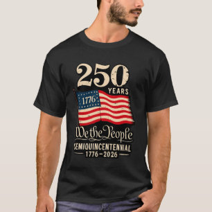 Amerika 250 Patriotisk Självständighetsdag T-Shirt