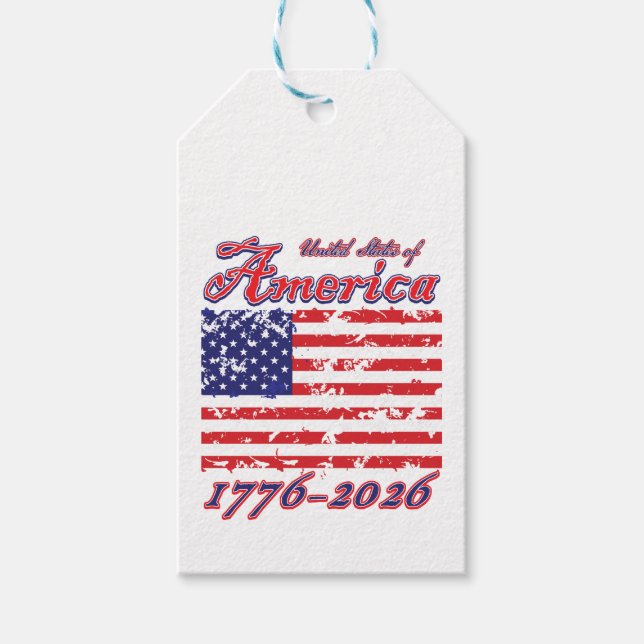Amerika 250 presentetikett (Framsidan)