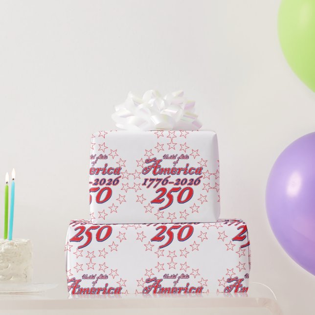 Amerika 250 presentpapper (Festgåvor)