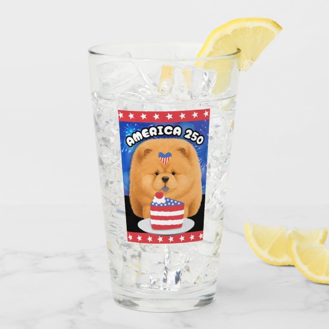 AMERIKA 250  Röd Chow Glaskopp (Bakside Is)