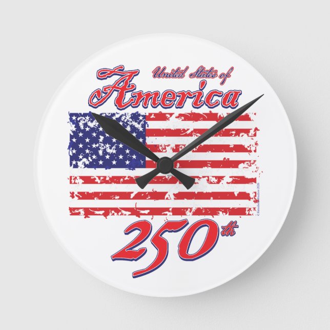 Amerika 250 rund klocka (Framsida)