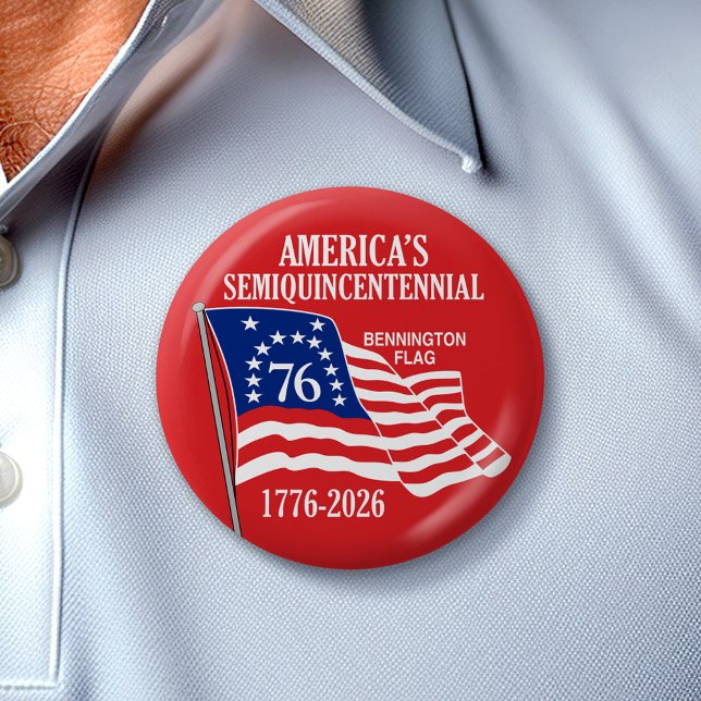 Amerika 250 Semiquincentennial 1776-2026 USA Knapp (Celebrate America's 250th Birthday with a Collectible Button for the 2026 Festivities)