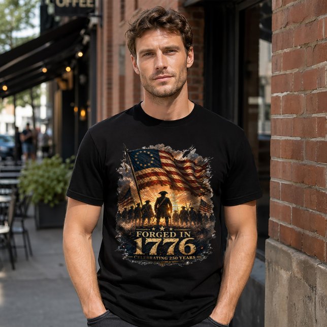 Amerika 250 Smidd 1776 T Shirt (Skapare uppladdad)