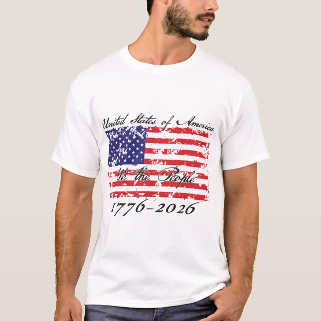 Amerika 250 Vi folket T Shirt (Framsida)