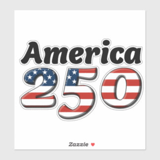 Amerika 250 vinyldekal 8" x 8" klistermärken