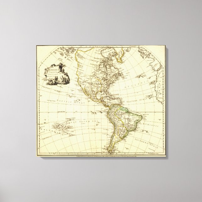 Amerika 3 canvastryck (Framsida)