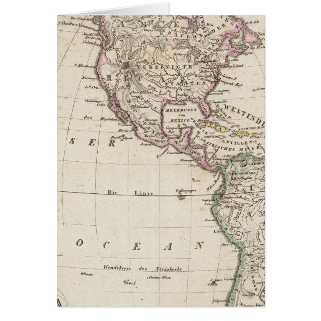 Amerika 3 hälsningskort (Framsidan)