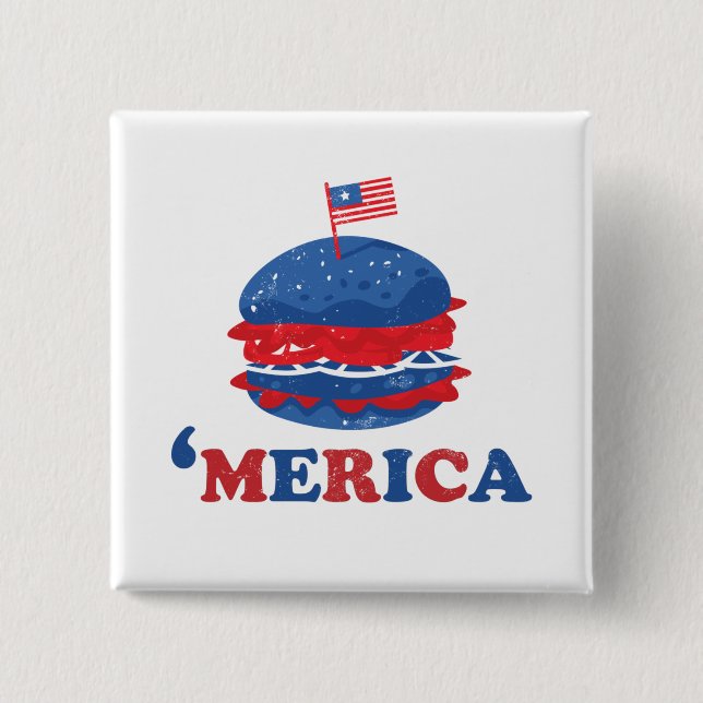 Amerika 4:e juli knapp (Framsida)
