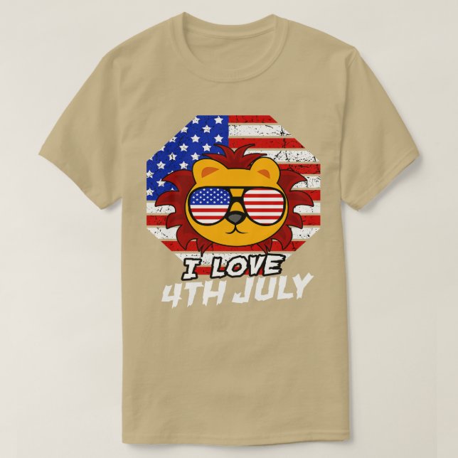 Amerika 4:e juli Patriotic helgdag (7) T Shirt (Design framsida)
