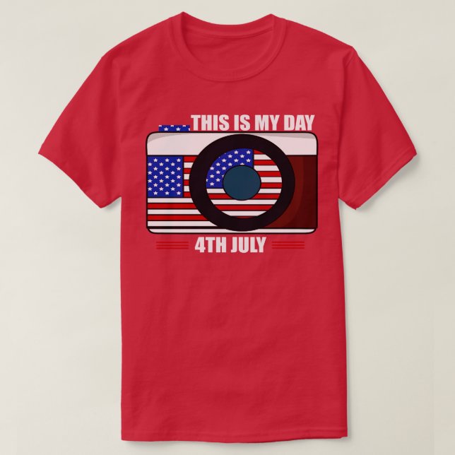 Amerika 4 juli Patriotic helgdag (4) T Shirt (Design framsida)