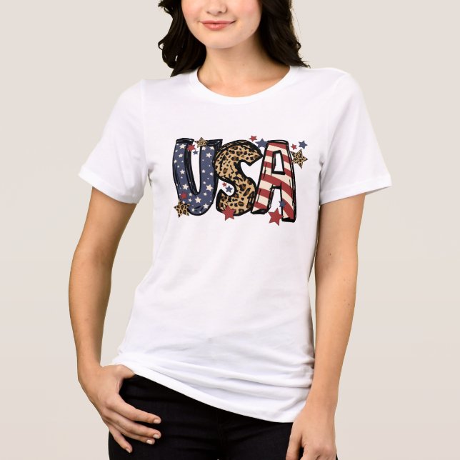Amerika 4 juli t shirt (Framsida)