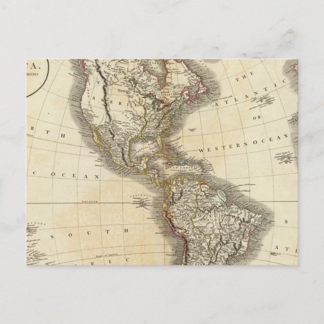 Amerika 5 vykort (Framsida)