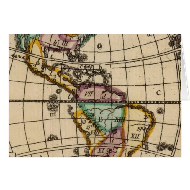 Amerika 6 hälsningskort (Framsidan Horizontal)