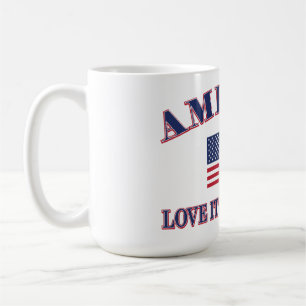 Amerika Älska Det Eller Lämna Det Kaffemugg