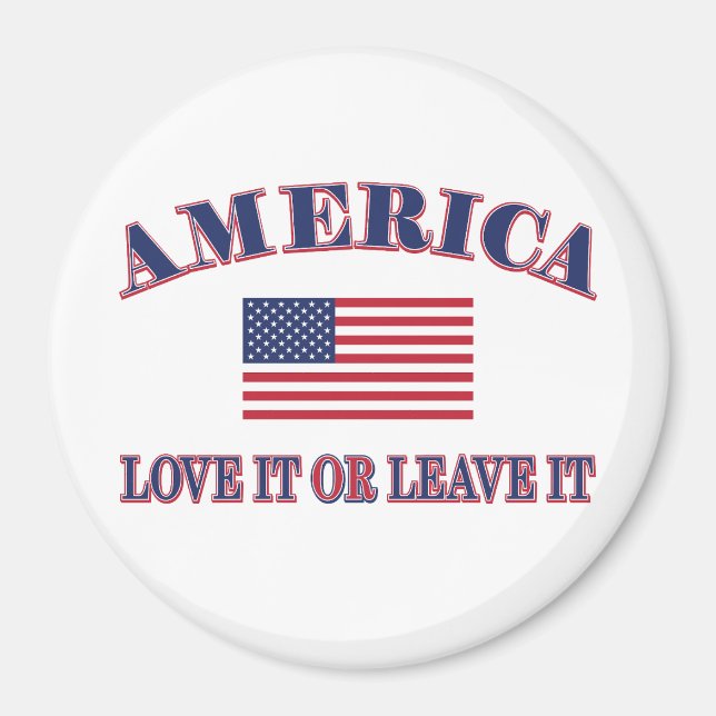 Amerika Älska Det Eller Lämna Det Magnet (Framsidan)