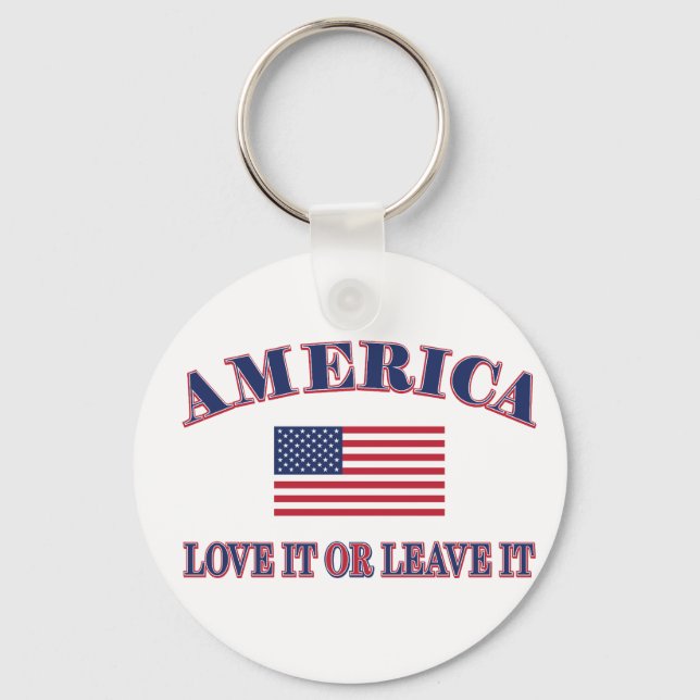 Amerika Älska Det Eller Lämna Det Nyckelring (Framsida)