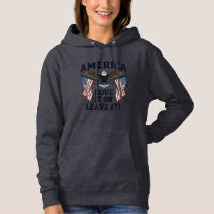 Amerika Älska Det Eller Lämna Det Patriotisk Örn T Shirt