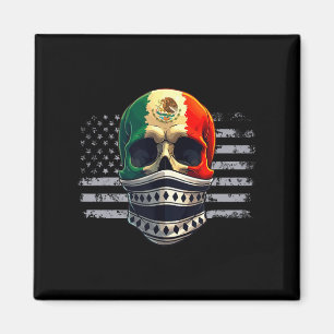 Amerika Amerikansk Mexikansk Stolthet Flagga Mexik Magnet