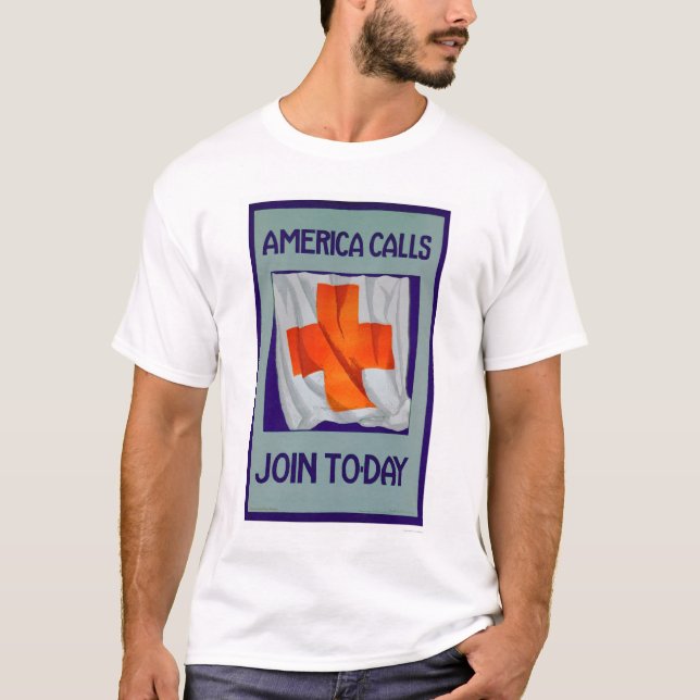 Amerika appeller - gå med i dag (US00053) Tee (Framsida)
