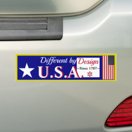 Amerika ÄR Annorlunda Genom Design Klistermärke