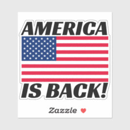 Amerika är Back Donald Trump American Flagga Car Klistermärken