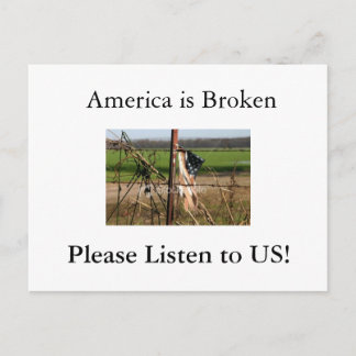 Amerika är brutet, Ple.. Vykort