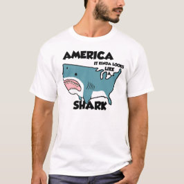 Amerika är en haj (eller se det nya bekymrad), tröja