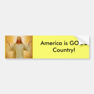 Amerika är GUD land! Bildekal