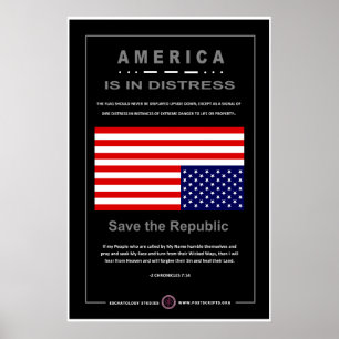 Amerika är i nöd poster