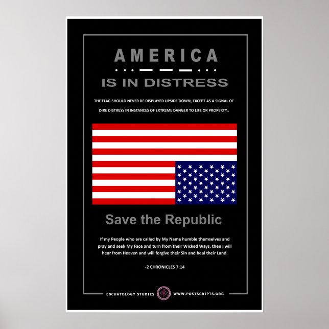 Amerika är i nöd poster (Framsidan)
